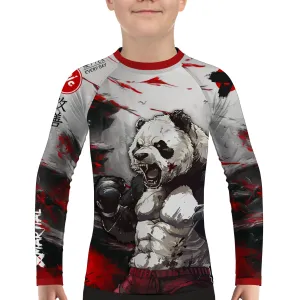 Shredded Panda Kids BJJ Rash Guard