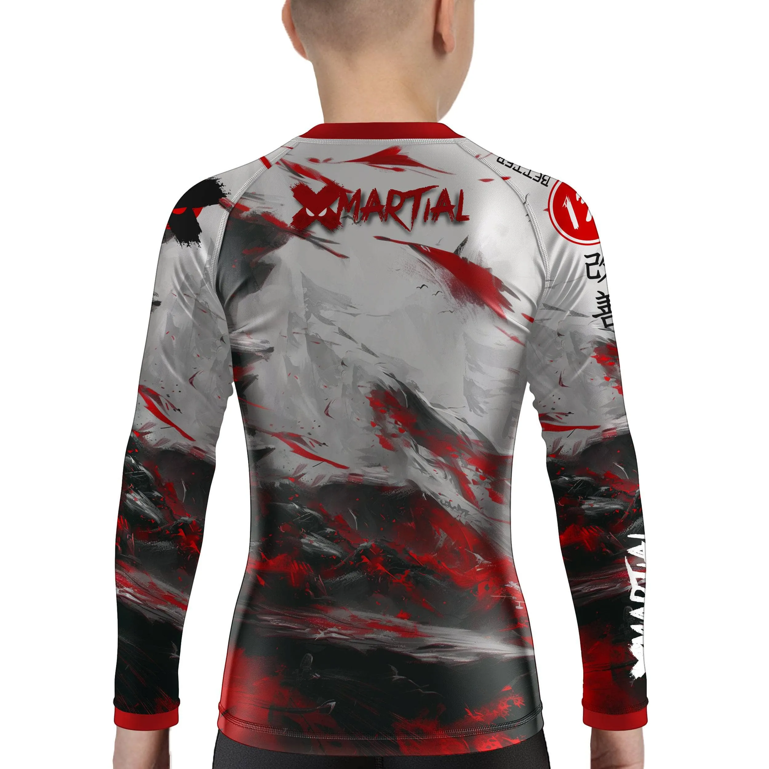 Shredded Panda Kids BJJ Rash Guard