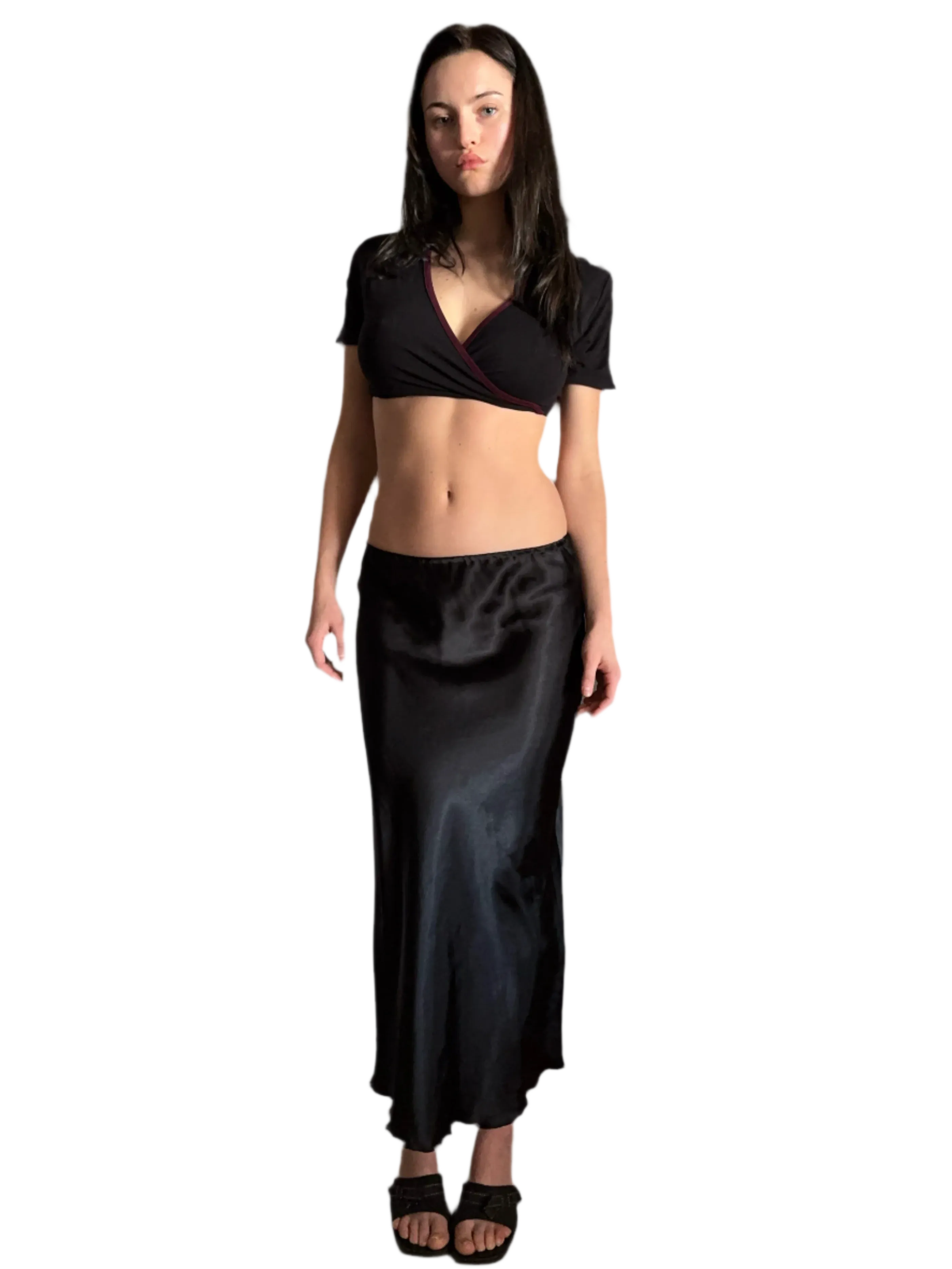 Silk Maxi in Noir (S)
