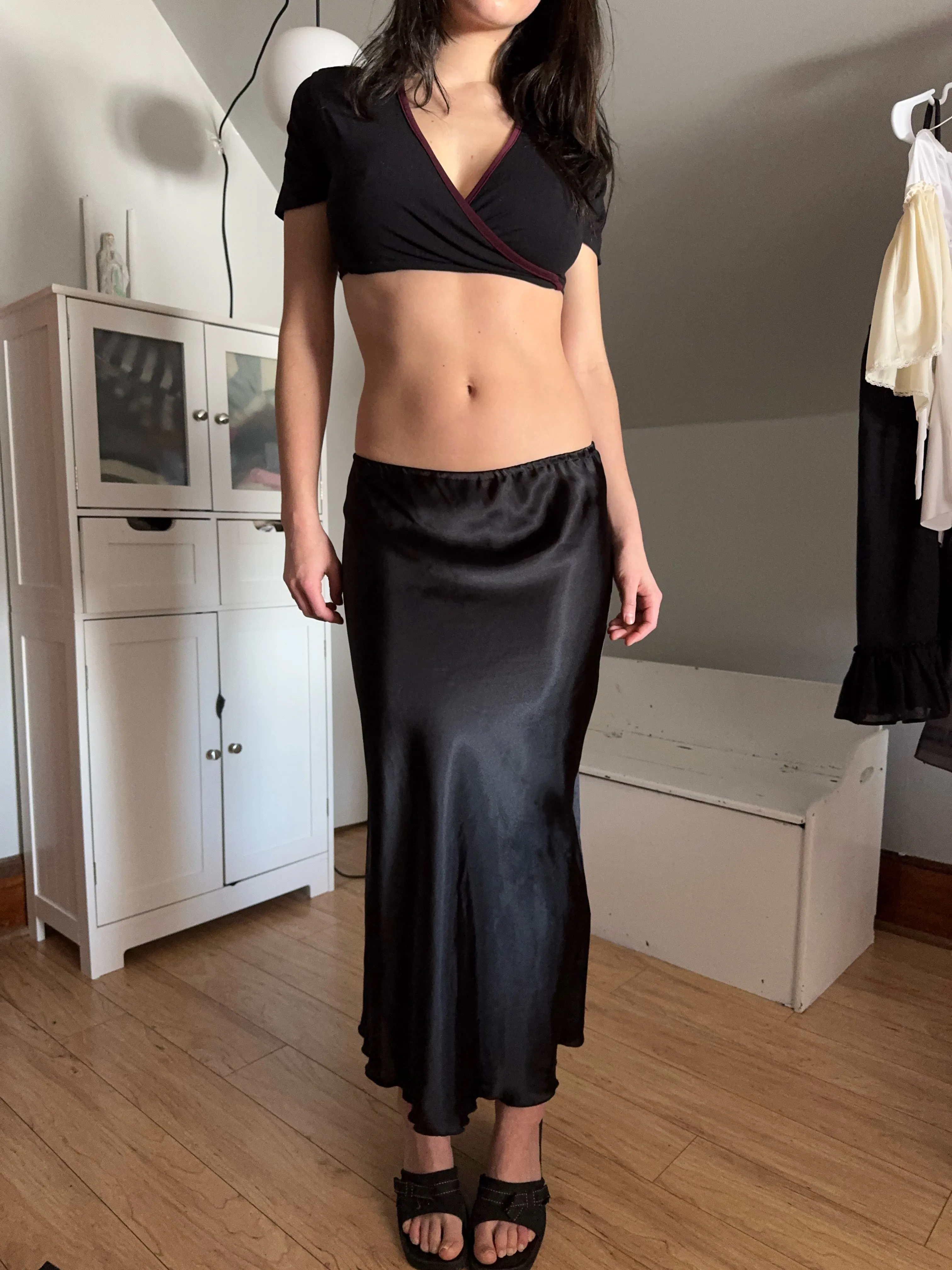 Silk Maxi in Noir (S)