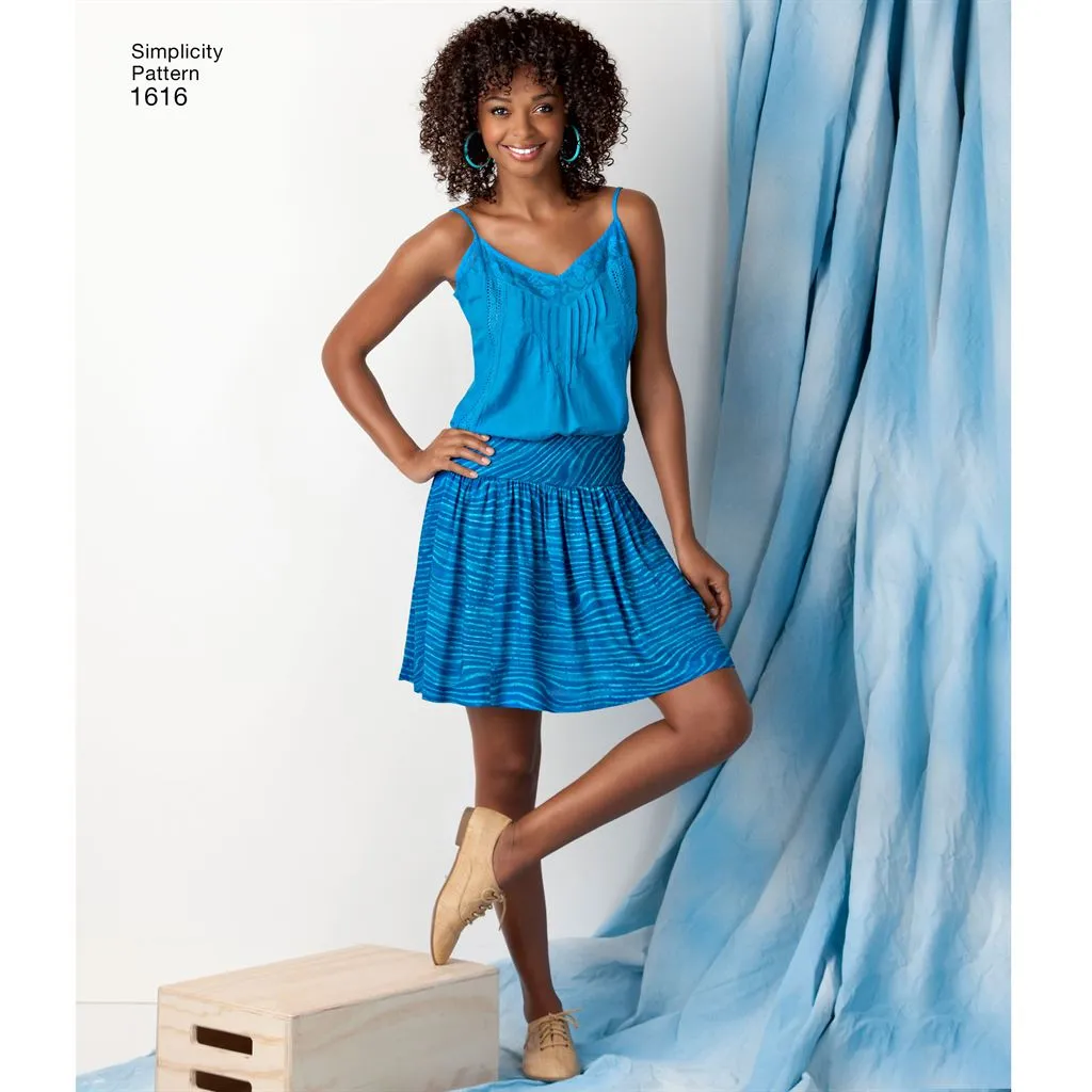 Simplicity Pattern 1616 Women's Knit or Woven Skirts