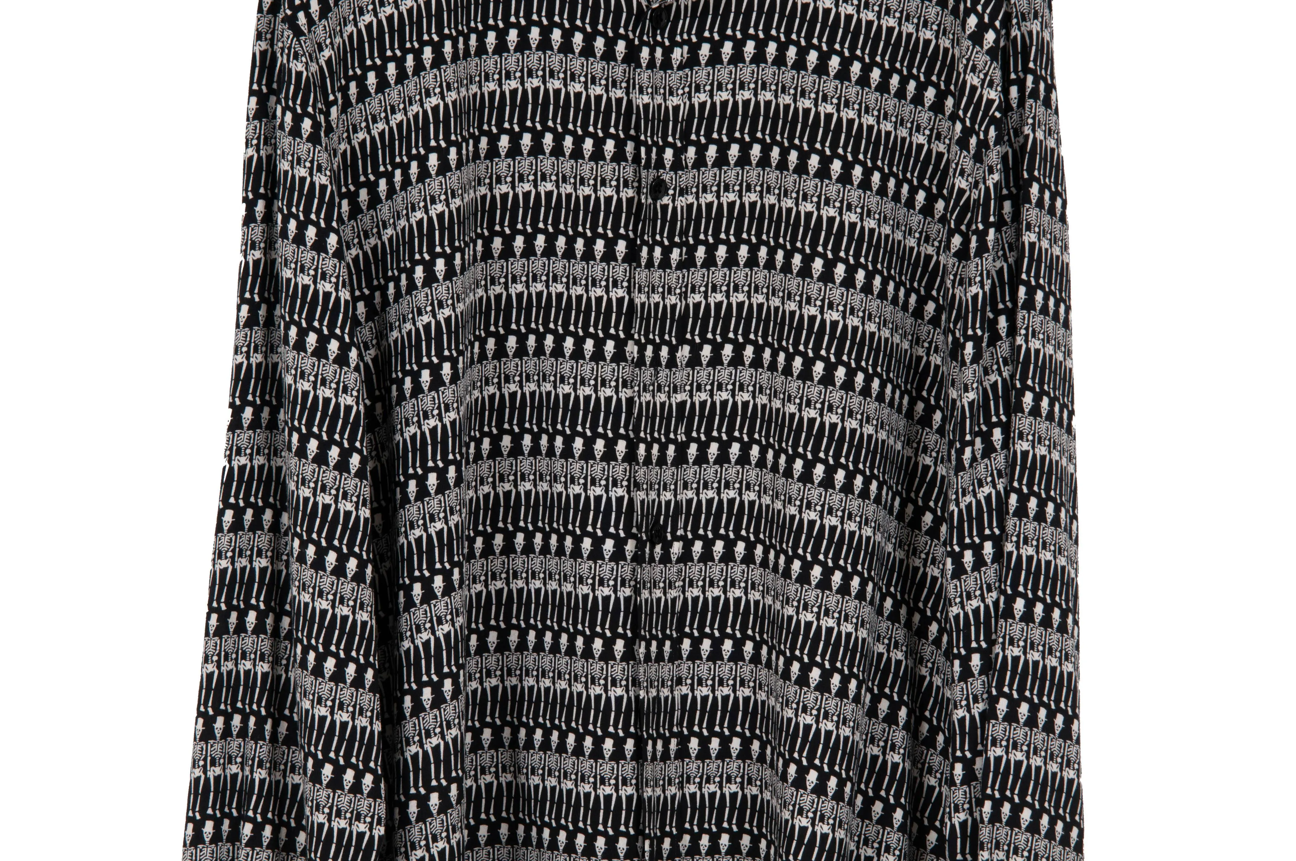 Skeleton Printed Viscose Shirt