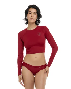 Smoothies Let It Be Crop Rashguard - Cranberry