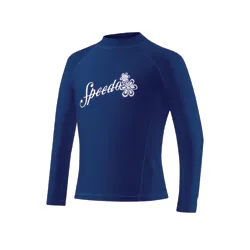 Speedo Girls Solid Short Sleeve Boom Rashguard
