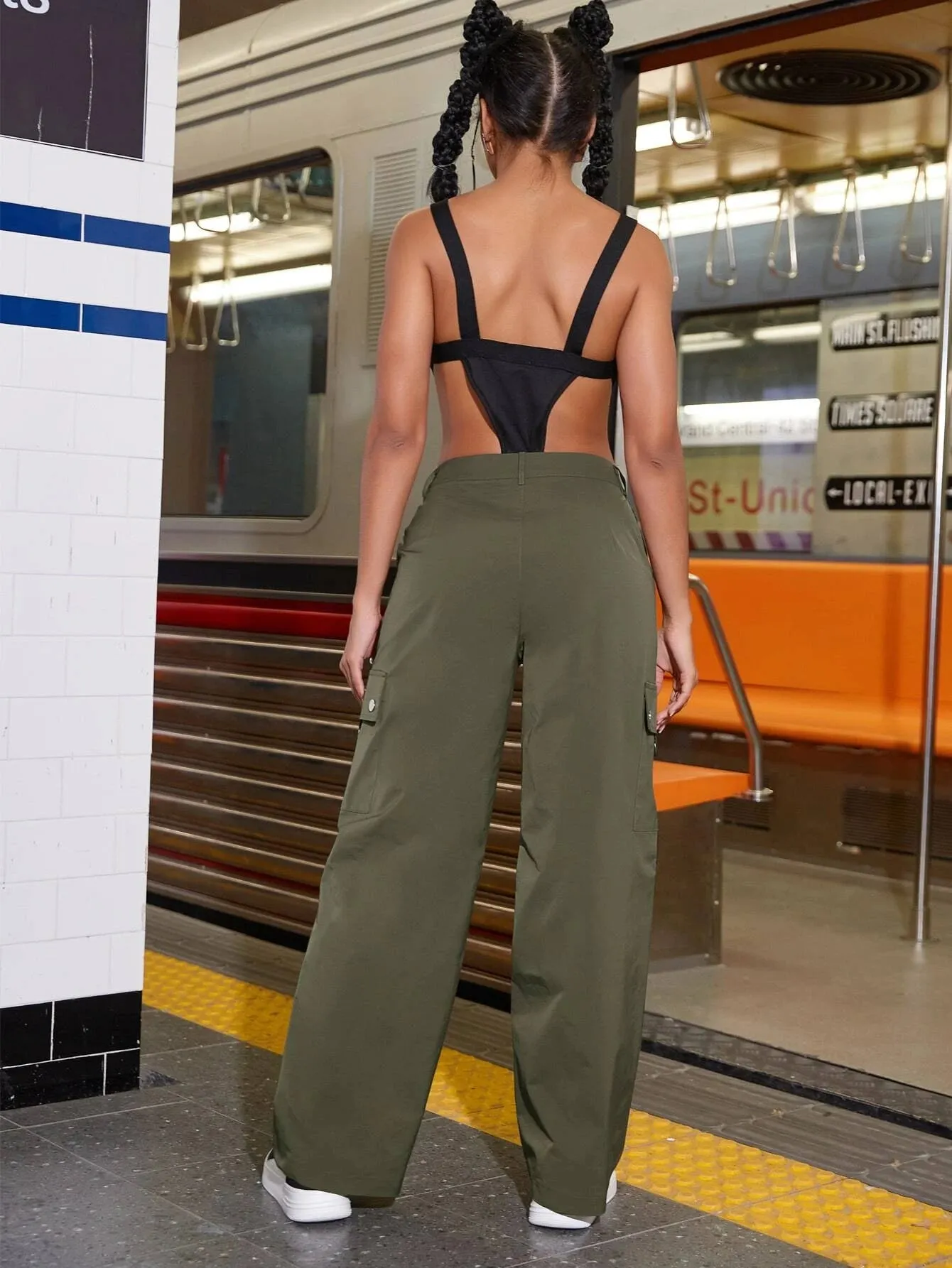 Street Zipper Pocket Cargo Pants