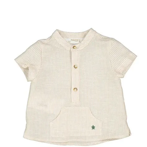 Striped Polo and Shorts Set