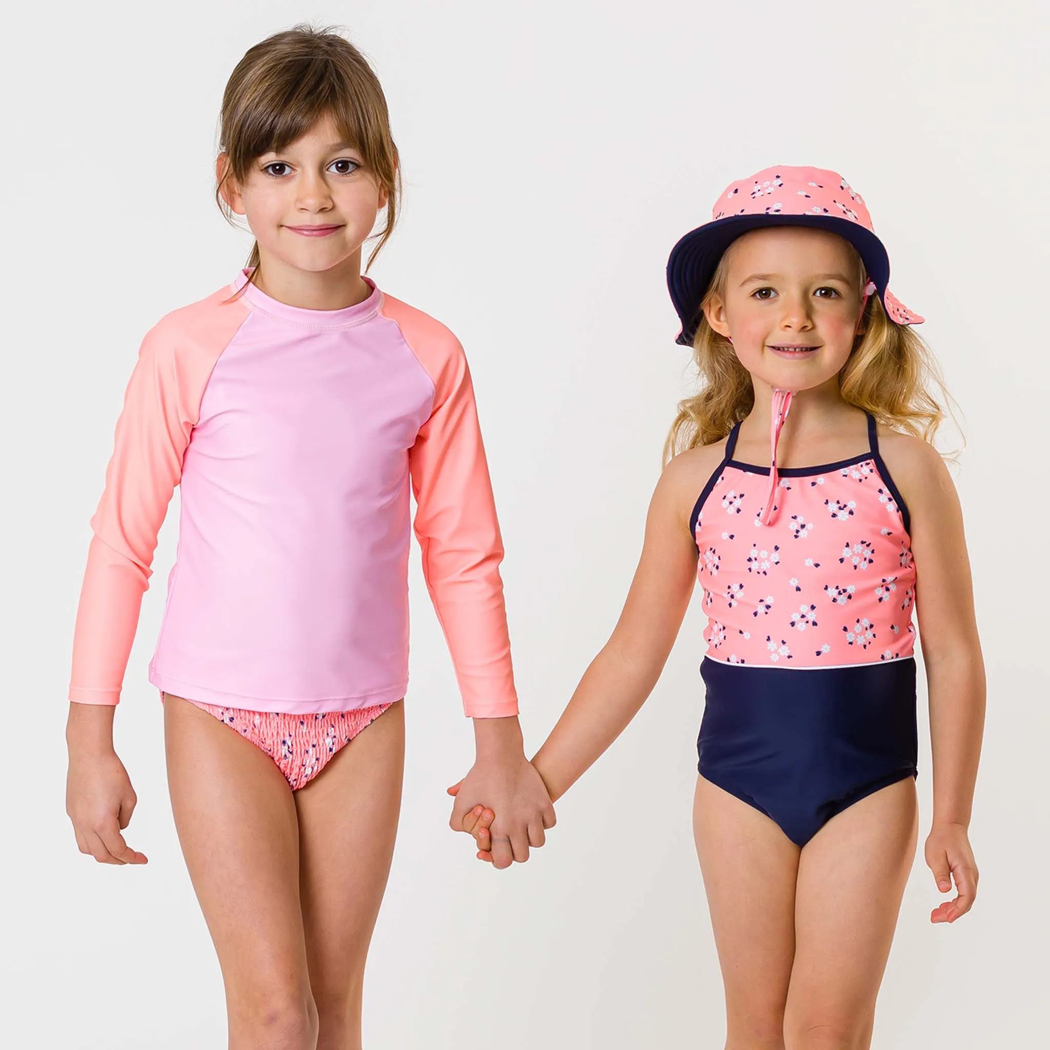 Sunset Pink LS Rash Top