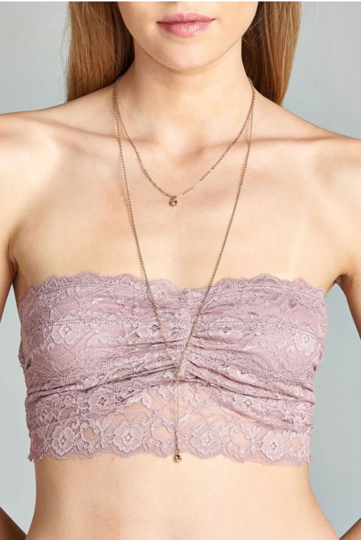 TEASE ME Lace Bandeau Bralette