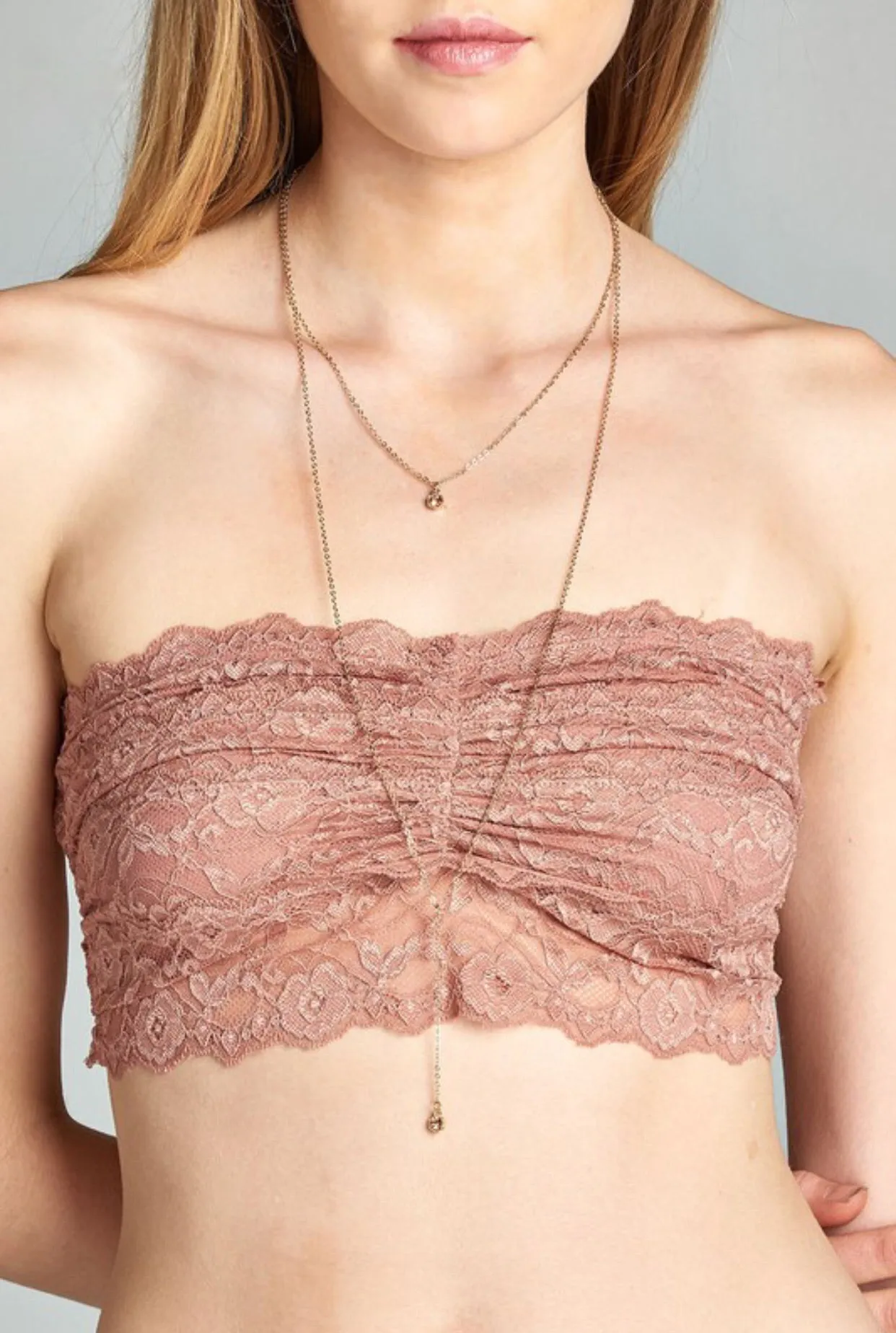 TEASE ME Lace Bandeau Bralette