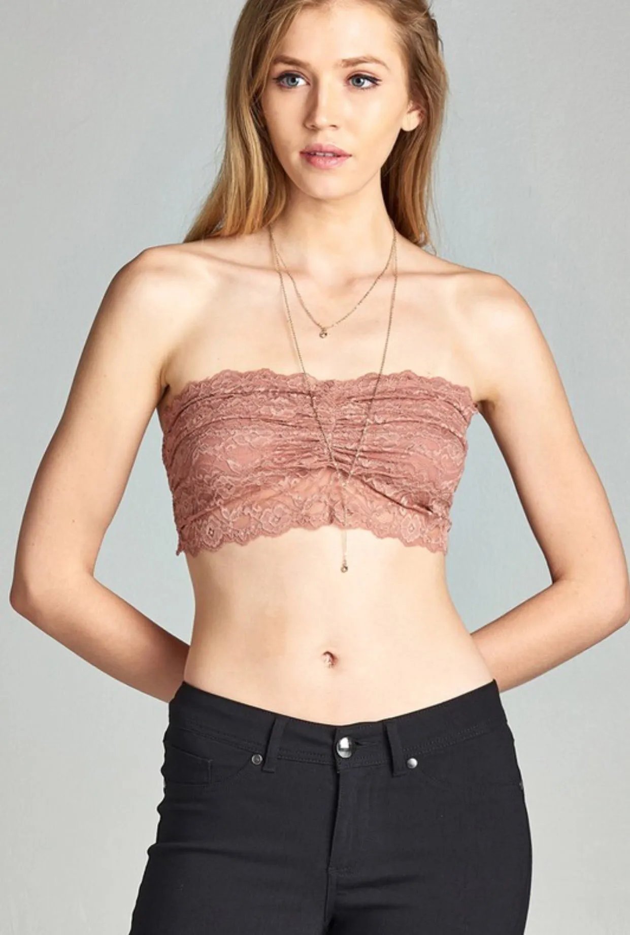 TEASE ME Lace Bandeau Bralette