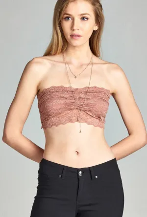 TEASE ME Lace Bandeau Bralette
