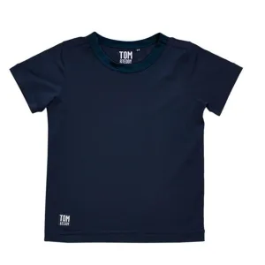 Tom & Teddy Boys Rash Tops Short Sleeves SDBSS-J- Deep Blue