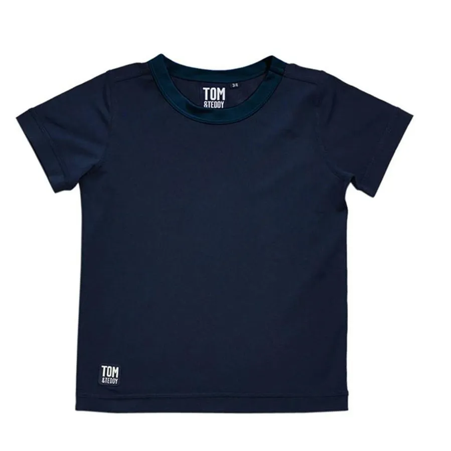 Tom & Teddy Boys Rash Tops Short Sleeves SDBSS-J- Deep Blue