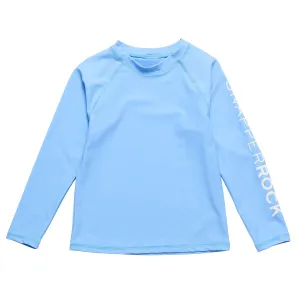 Water Blue LS Rash Top