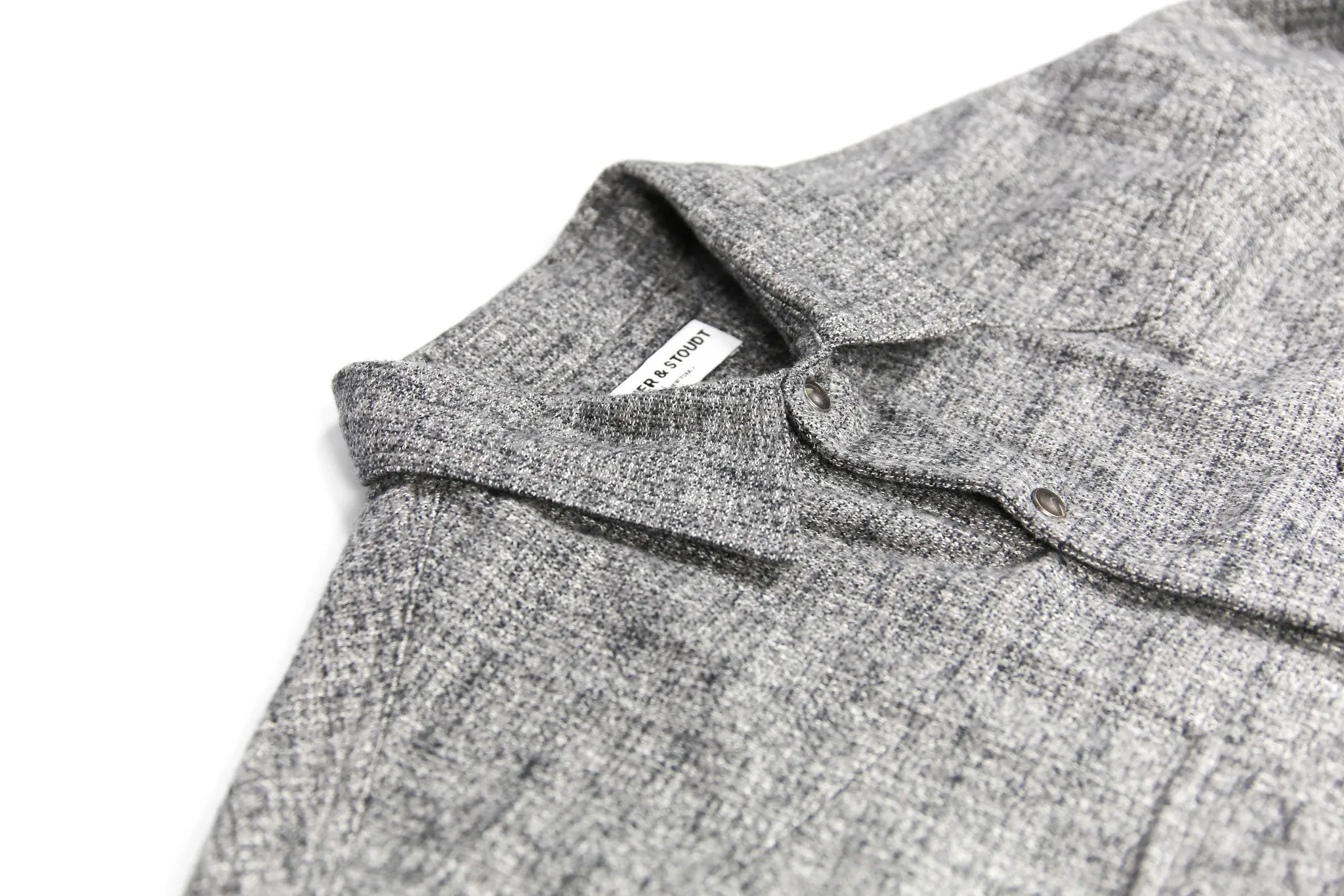 Wayne Western Shirt - Grey Melange