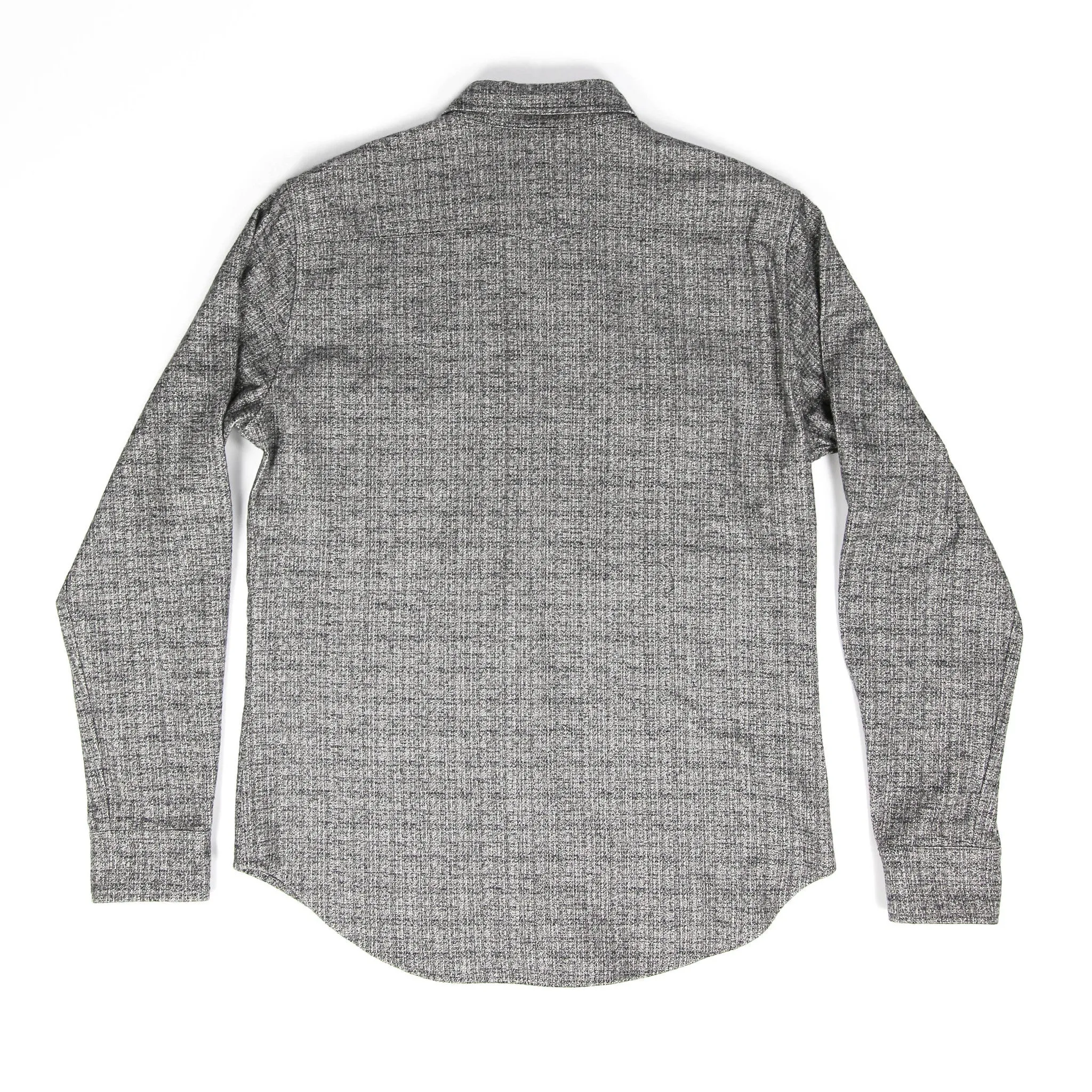 Wayne Western Shirt - Grey Melange