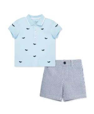 Whale Polo Short Set (2T-4T)