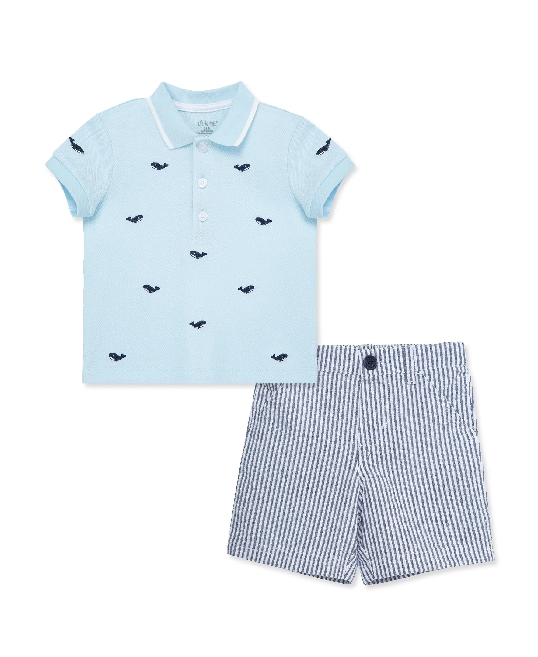 Whale Polo Short Set (2T-4T)