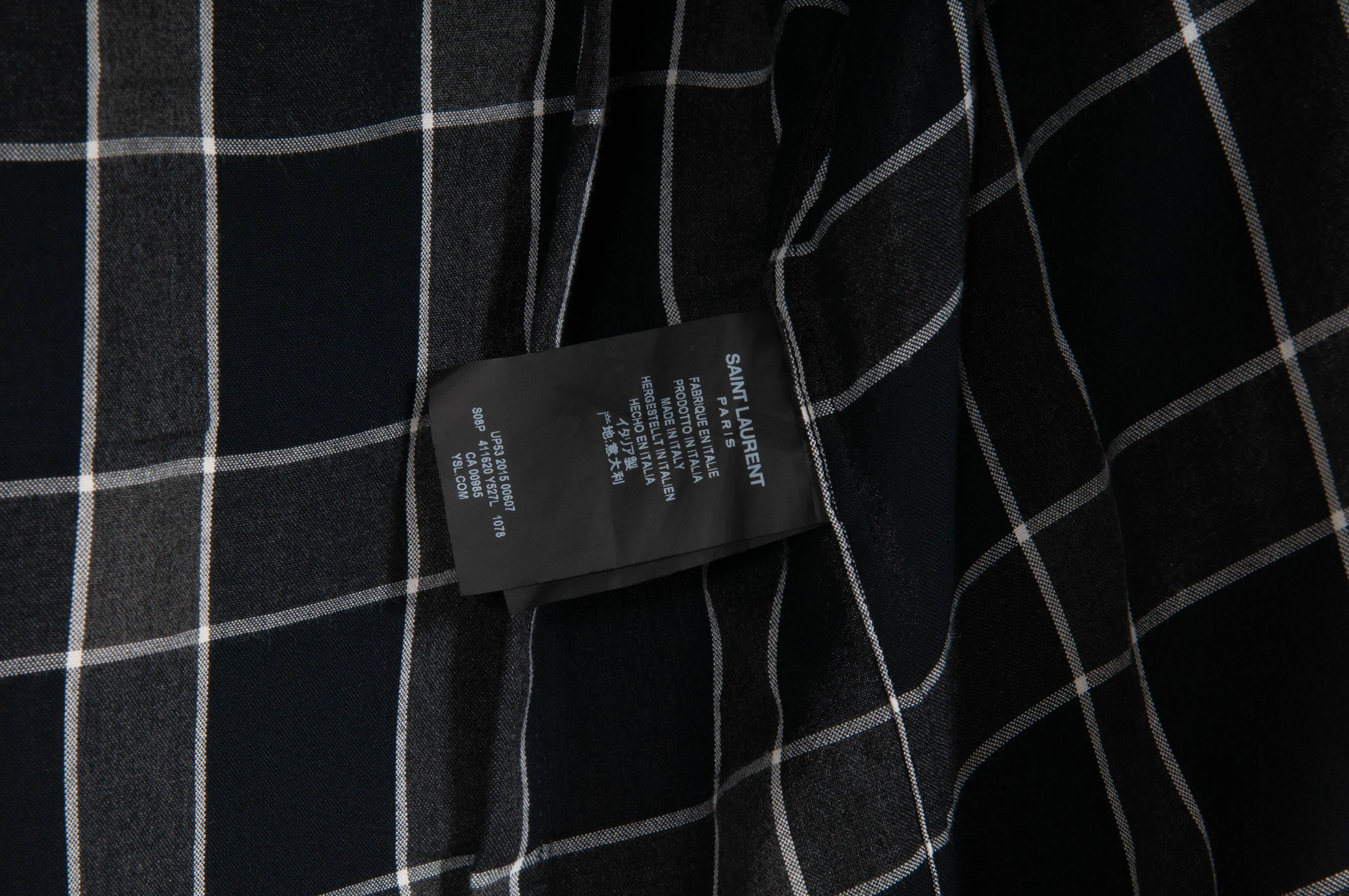 Window Pane Button Down (Black)