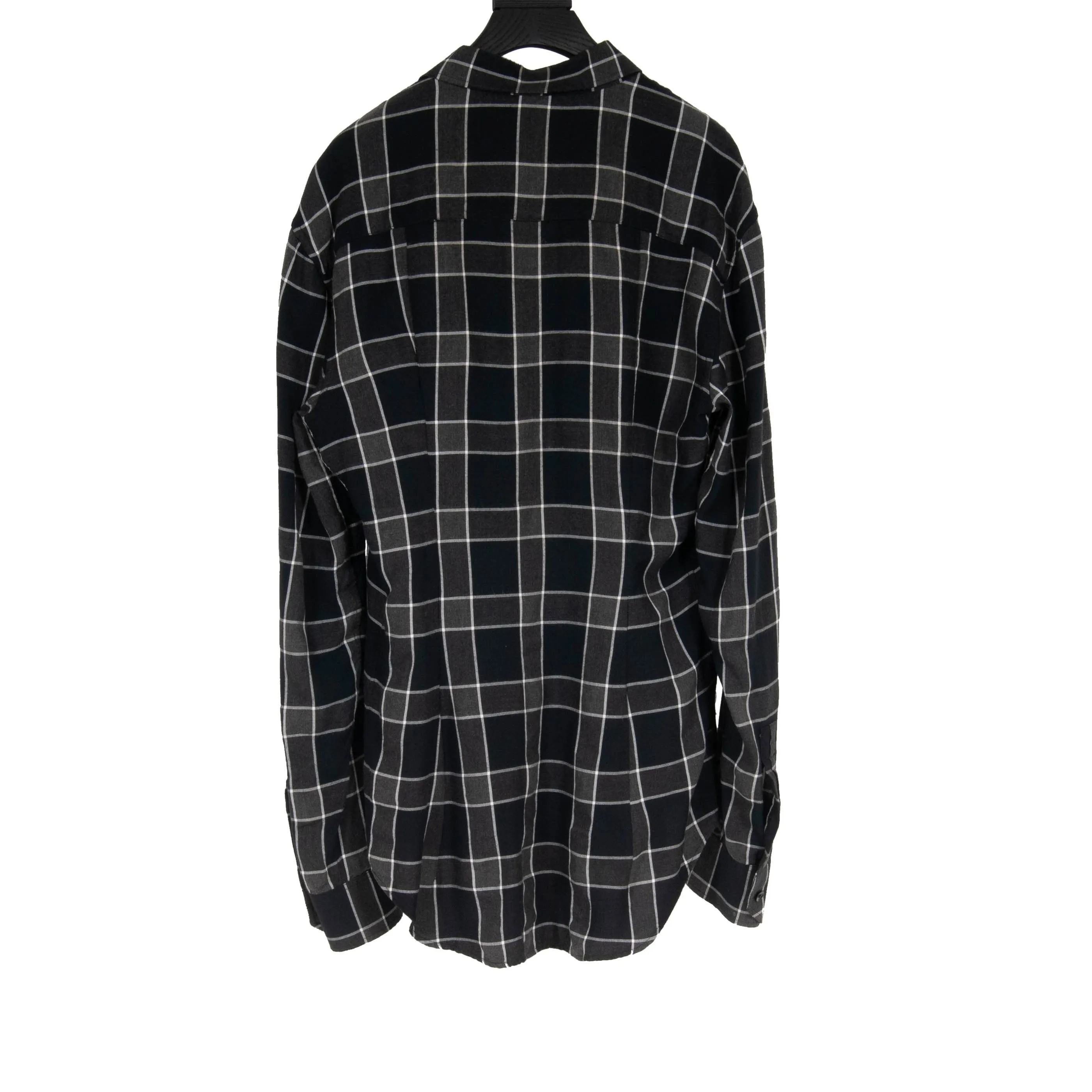 Window Pane Button Down (Black)
