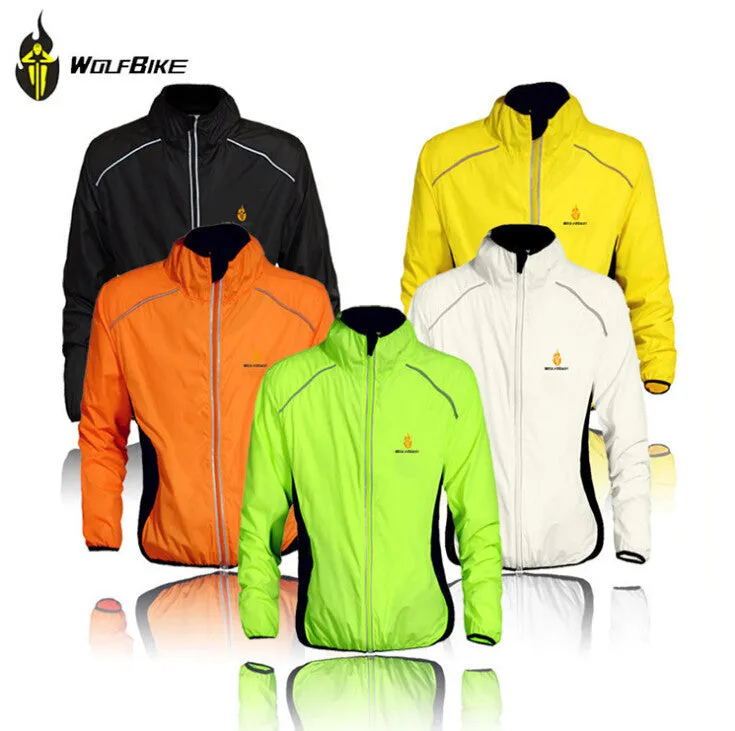 WOLFBIKE Windproof Bicycle Jackets Bicicleta Ciclismo Maillot Men Sportswear Jersey Dust Rain Coat MTB Cycling Raincoat Clothing