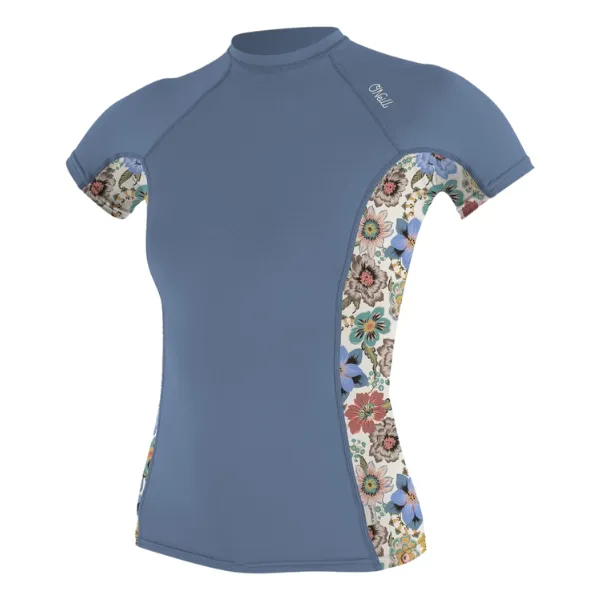 Womans Side Print S/S Rash Guard