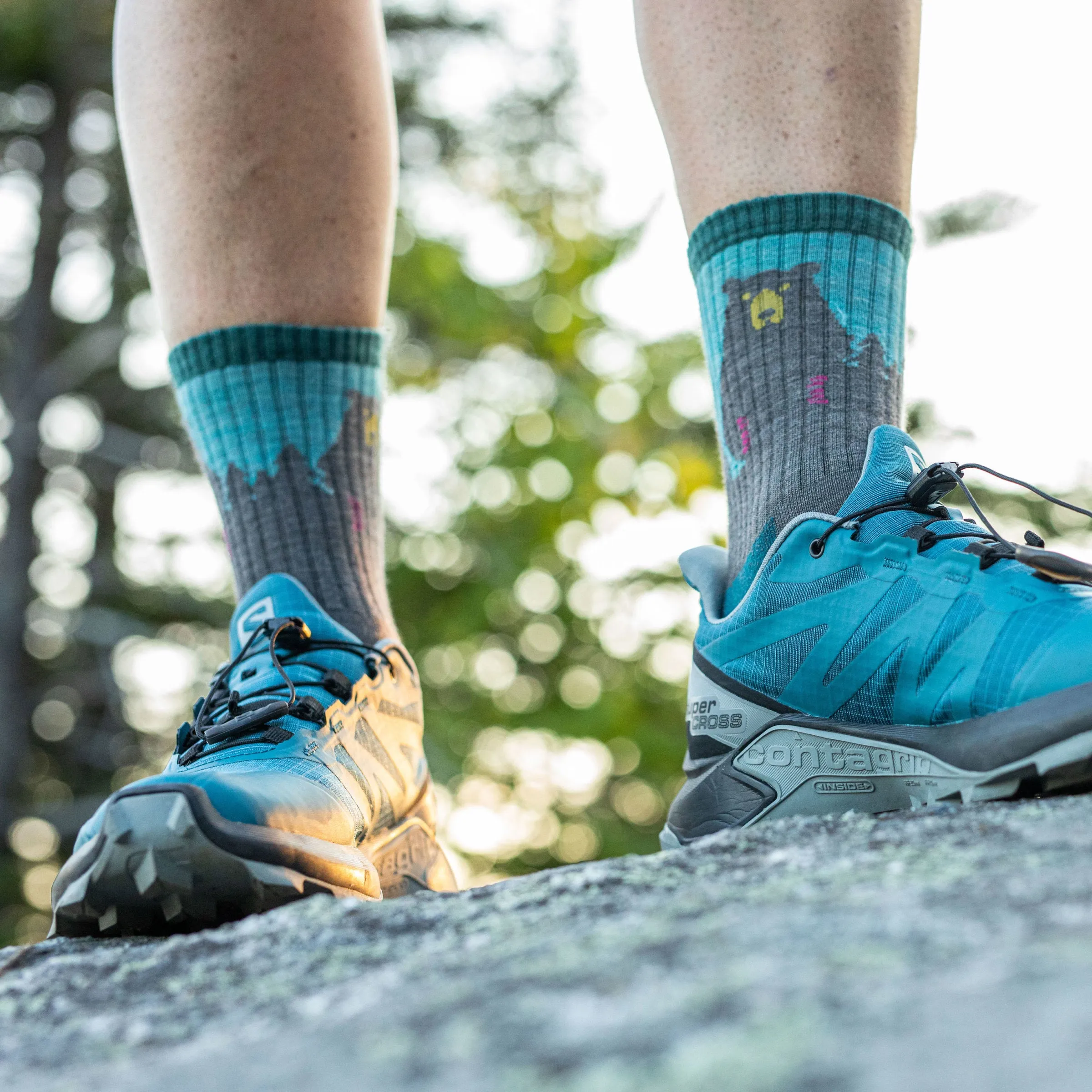 Women's Bear Town Micro Crew  Lightweight Hiking Sock