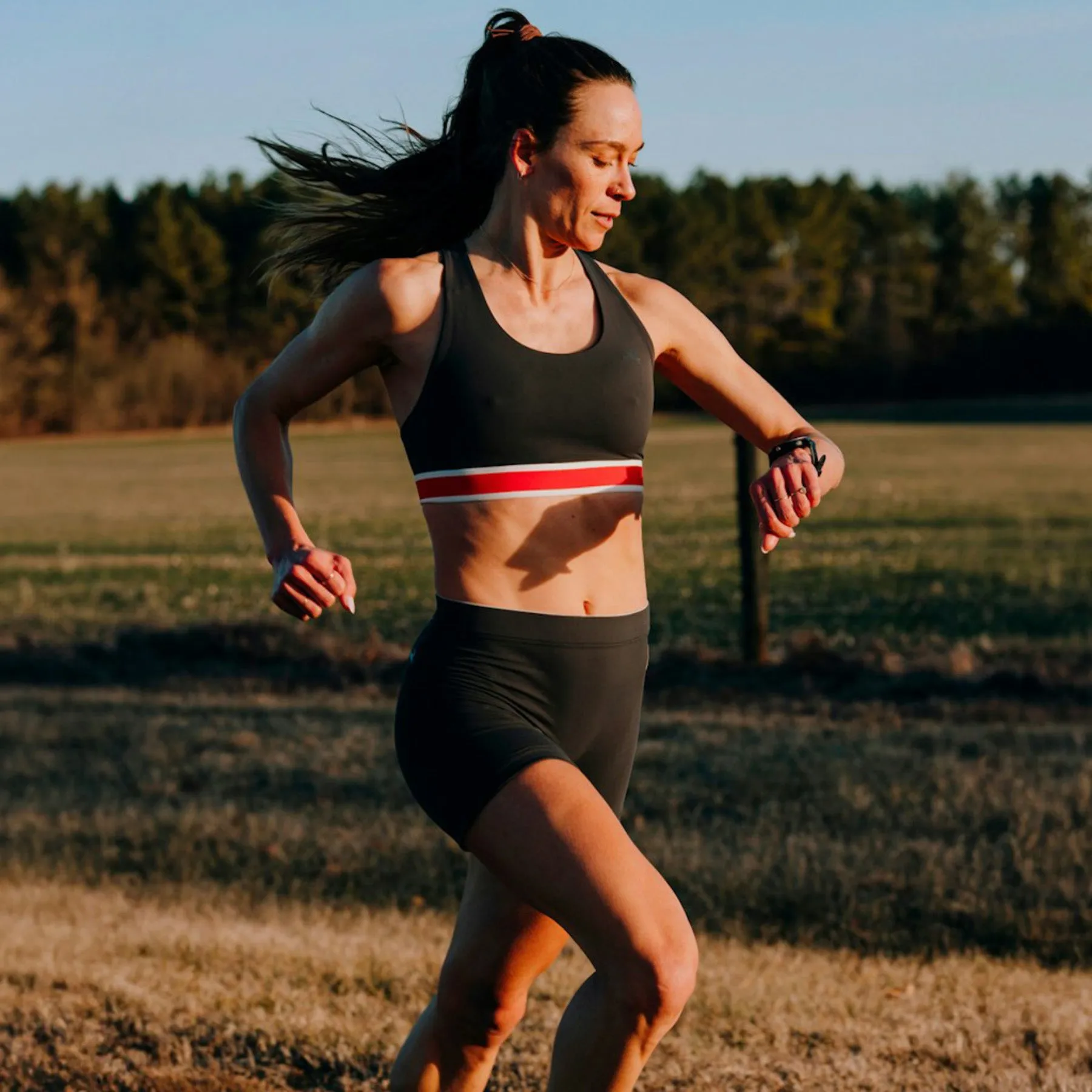 Women's Run Bra - Emerald